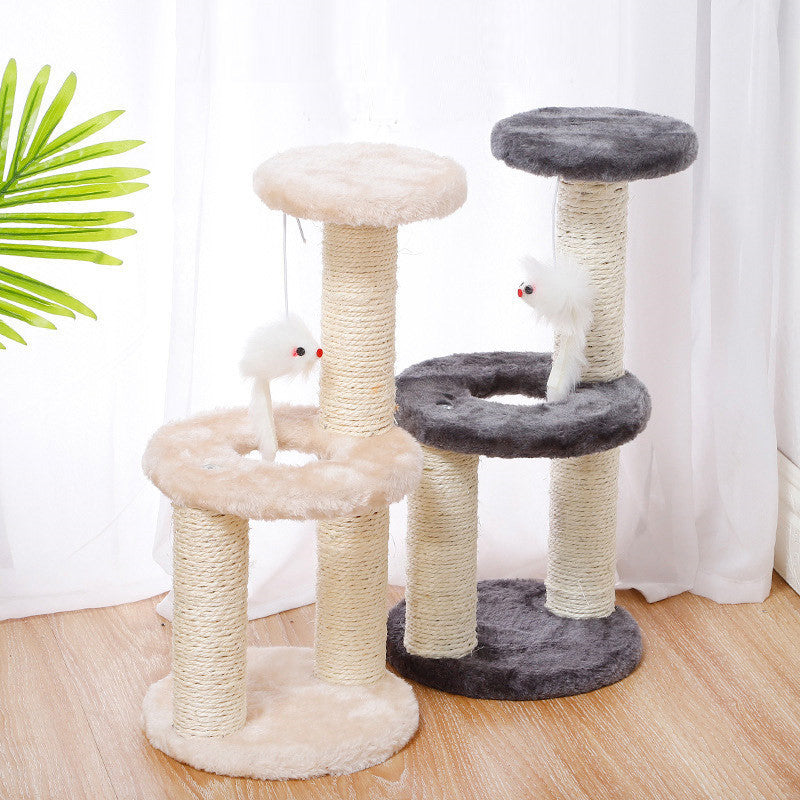 Cat Climbing Tower
